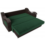 Прямой диван Меркурий 160 зеленый\коричневый