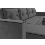 П-образный диван Принстон, Велюр, Модель 110871