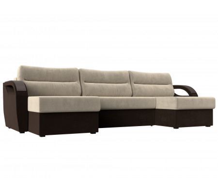П-образный диван Форсайт, Микровельвет, Модель 100816