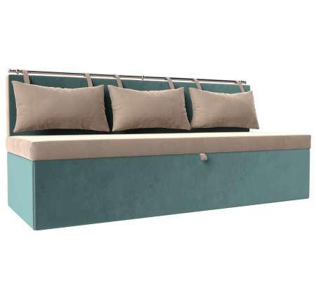 Кухонный прямой диван Метро, Велюр, Модель 105007