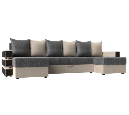 П-образный диван Венеция, Рогожка, Модель 108456