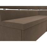 Кухонный угловой диван Классик правый угол, Рогожка, Модель 117995