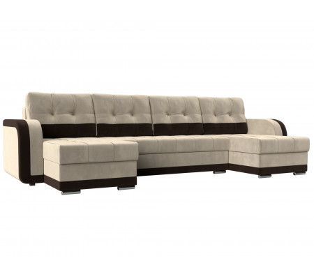 П-образный диван Марсель, Микровельвет, Модель 29546