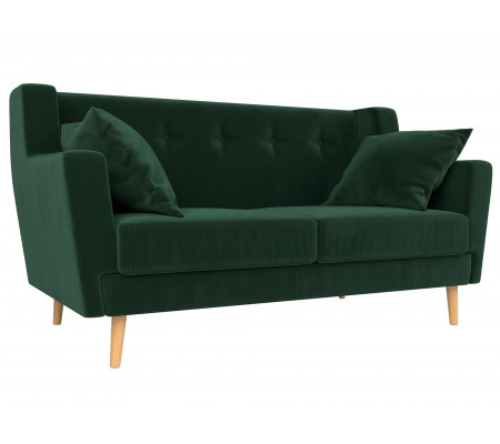 Прямой диван Брайтон 2, Велюр, Модель 108917