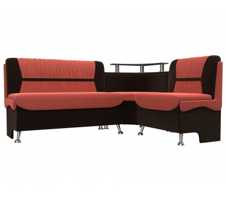 Кухонный угловой диван Сидней правый угол, Микровельвет, Модель 107380
