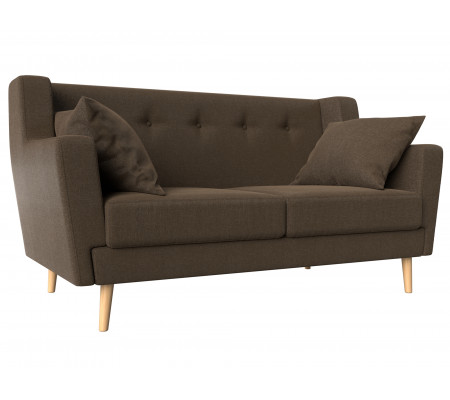Прямой диван Брайтон 2, Рогожка, Модель 108931