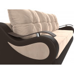 Прямой диван Меркурий еврокнижка, Велюр, Экокожа, Модель 111365