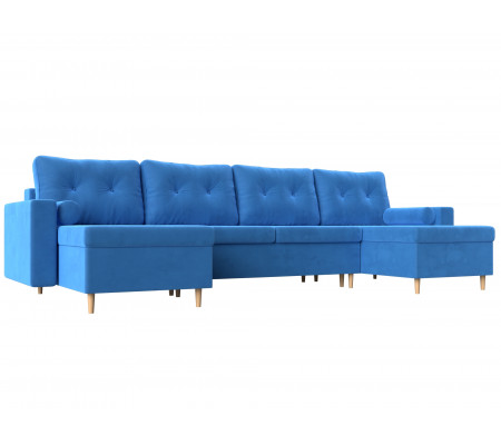 П-образный диван Белфаст, Велюр, Модель 105771