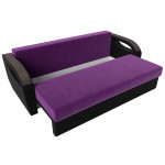 Прямой диван Форсайт Фиолетовый\Черный