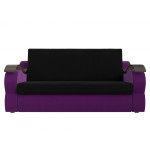 Прямой диван Меркурий 140 черный\фиолетовый