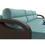 П-образный диван Форсайт, Велюр, Экокожа, Модель 111712