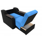 Кресло-кровать Сенатор 80 голубой\черный