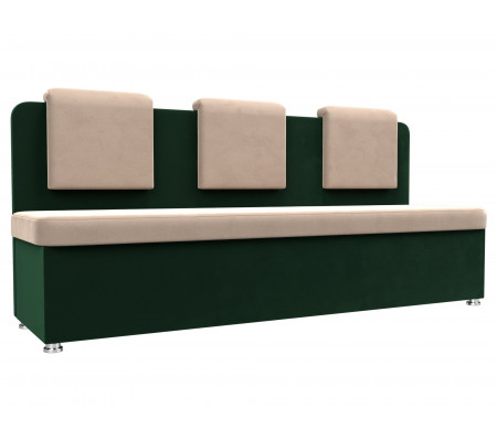 Кухонный прямой диван Маккон 3-х местный, Велюр, Модель 109229