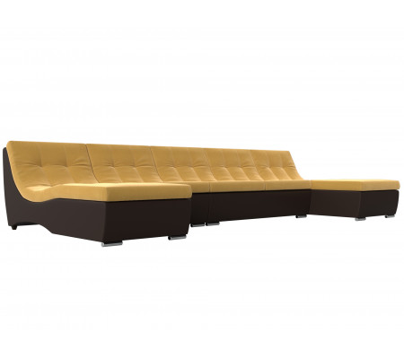 П-образный модульный диван Монреаль Long, Микровельвет, Модель 111533