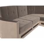 Угловой диван Белла правый угол, Велюр, Модель 117618