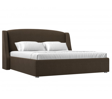 Интерьерная кровать Лотос 160, Рогожка, Модель 114004