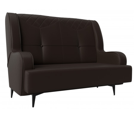 Прямой диван Неаполь 2-х местный, Экокожа, Модель 113185