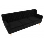 Прямой диван Брайтон 3 Люкс, Велюр, модель 108971