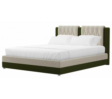 Интерьерная кровать Камилла, Микровельвет, Модель 101307