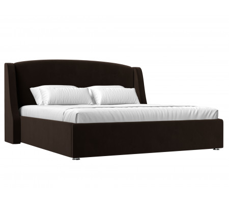 Интерьерная кровать Лотос 160, Микровельвет, Модель 28515