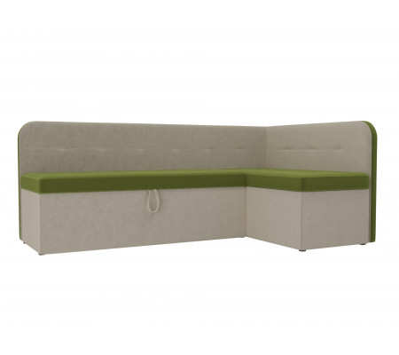 Кухонный угловой диван Форест правый угол, Микровельвет, Модель 107083