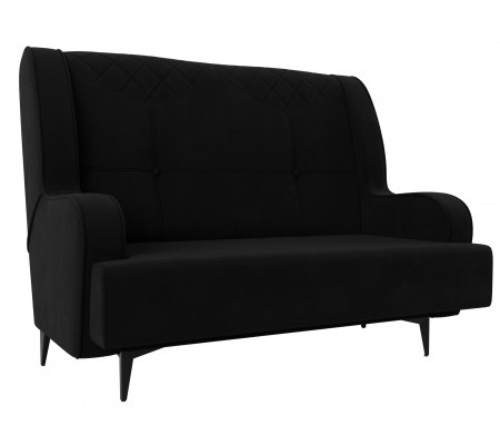 Прямой диван Неаполь 2-х местный, Микровельвет, Модель 113179