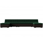 П-образный модульный диван Монреаль Long, Велюр, Модель 111526