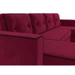 П-образный диван Принстон, Микровельвет, Модель 110854