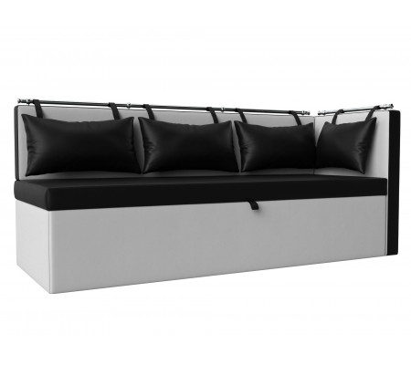 Кухонный диван Метро с углом справа, Экокожа, Модель 28571
