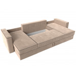 П-образный диван Принстон, Велюр, Модель 110870