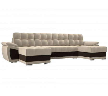 П-образный диван Нэстор, Микровельвет, Модель 109934