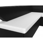Кухонный угловой диван Омура правый угол, Экокожа, Модель 113236