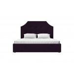 Интерьерная кровать Кантри 160, Велюр, Модель 115027