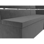 Кухонный угловой диван Классик правый угол, Велюр, Модель 117980