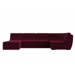 П-образный модульный диван Холидей, Микровельвет, Модель 112677