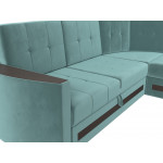 Угловой диван Белла правый угол, Велюр, Модель 117611