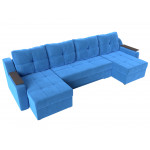 П-образный диван Сенатор, Велюр, Модель 112390