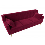 Прямой диван Брайтон 3, Микровельвет, Модель 112518
