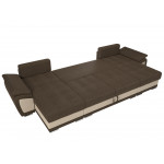 П-образный диван Нэстор, Рогожка, Экокожа, Модель 109961