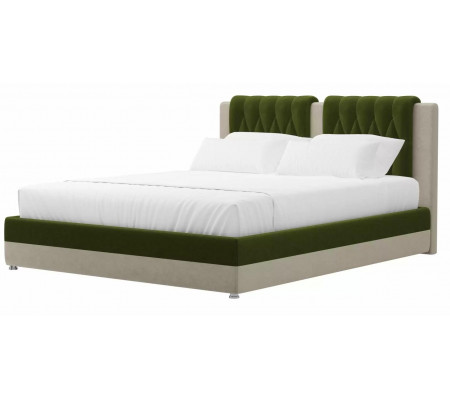 Интерьерная кровать Камилла, Микровельвет, Модель 101309
