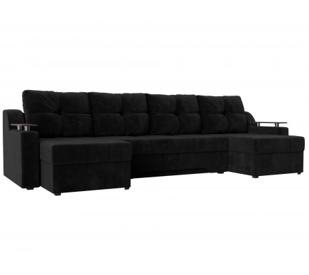 П-образный диван Сенатор, Велюр, Модель 112395
