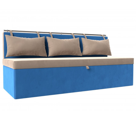 Кухонный прямой диван Метро, Велюр, Модель 105011