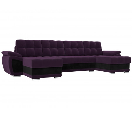 П-образный диван Нэстор, Велюр, Модель 31533