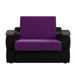 Прямой диван Меркурий 120 Фиолетовый\Черный