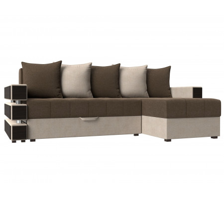 Угловой диван Венеция правый угол, Рогожка, Модель 108434