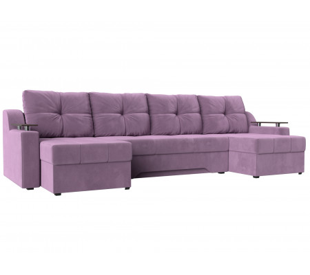 П-образный диван Сенатор, Микровельвет, Модель 112412