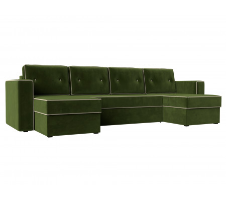 П-образный диван Принстон, Микровельвет, Модель 31643