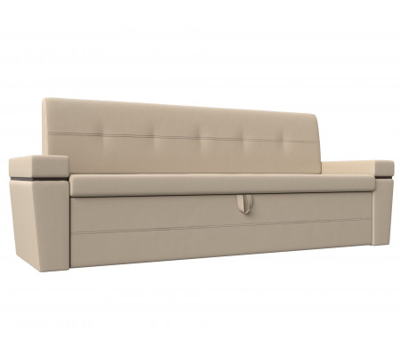 Кухонный прямой диван Деметра, Экокожа, Модель 28626