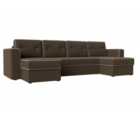 П-образный диван Принстон, Рогожка, Модель 31649