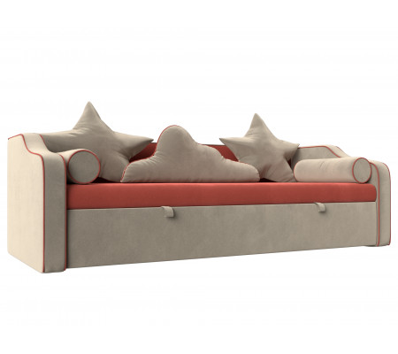 Детский диван-кровать Рико, Микровельвет, Модель 110358